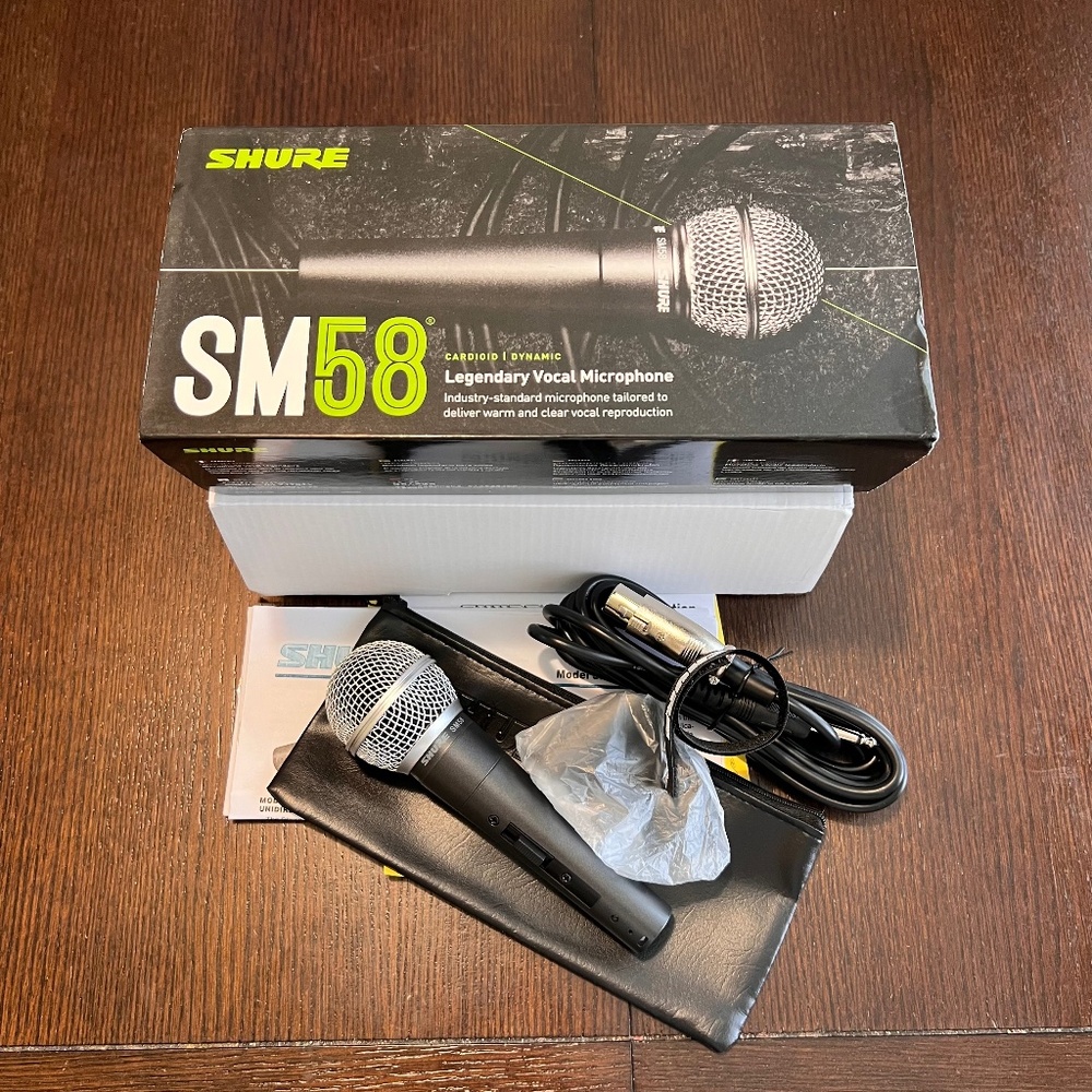 Shure SM58 Dynamic Vocal Microphone with Switch